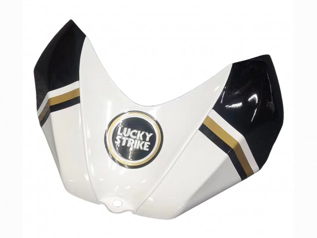 Suzuki GSXR 600 / GSXR 750 Motorrad Verkleidung 2006-2007 - Weiss Schwarz Lucky Strike Motul