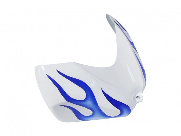 Suzuki GSXR 600 / GSXR 750 Motorrad Verkleidung 2006-2007 - Weiss Blau Flamme
