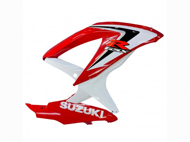Suzuki GSXR 600 / GSXR 750 Motorrad Verkleidung 2008-2010 - Weiss Rot Schwarz