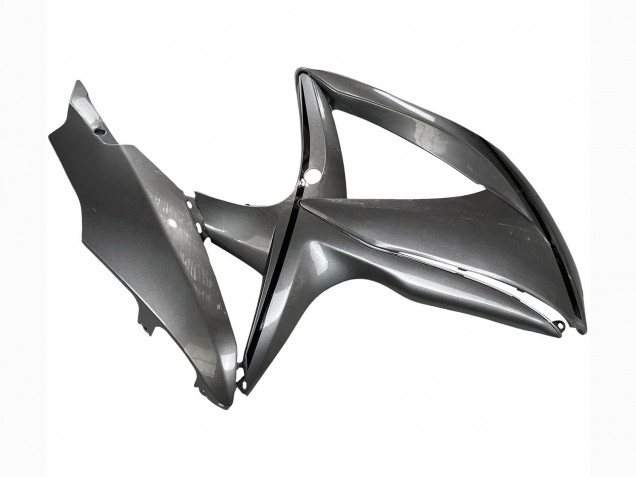Suzuki GSXR 600 / GSXR 750 Motorrad Verkleidung 2008-2010 - Matt Grau Schwarz