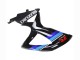 Suzuki GSXR 600 / GSXR 750 Motorrad Verkleidung 2008-2010 - Glanzendes Schwarz Blau