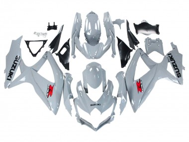 Suzuki GSXR 600 / GSXR 750 Motorrad Verkleidung 2008-2010 - Glanzendes Grau
