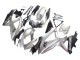 Suzuki GSXR 600 / GSXR 750 Motorrad Verkleidung 2008-2010 - Silber Matt Schwarz