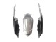 Suzuki GSXR 600 / GSXR 750 Motorrad Verkleidung 2008-2010 - Silber Matt Schwarz