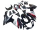 Suzuki GSXR 600 / GSXR 750 Motorrad Verkleidung 2011-2024 - Glanzendes Schwarz Geschmiedet Carbonfaser Silber Rot