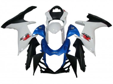 Suzuki GSXR 600 / GSXR 750 Motorrad Verkleidung 2011-2024 - Weiss Blau Schwarz