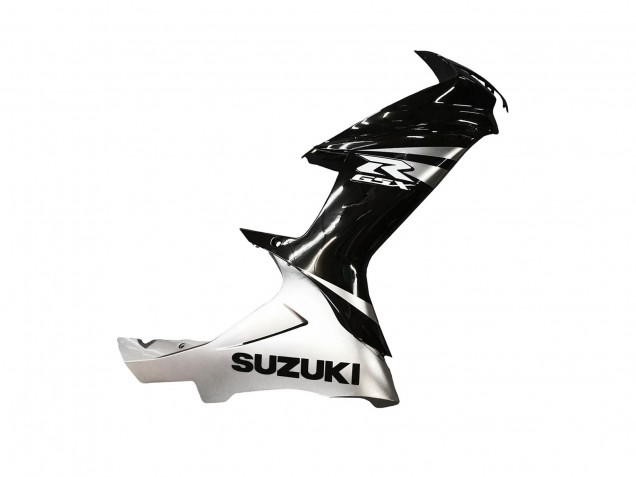 Suzuki GSXR 600 / GSXR 750 Motorrad Verkleidung 2011-2024 - Glanzendes Schwarz Silber