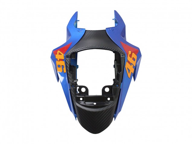 Suzuki GSXR 600 / GSXR 750 Motorrad Verkleidung 2011-2024 - Hellblau Orange Schwarz Weiss Hai 46