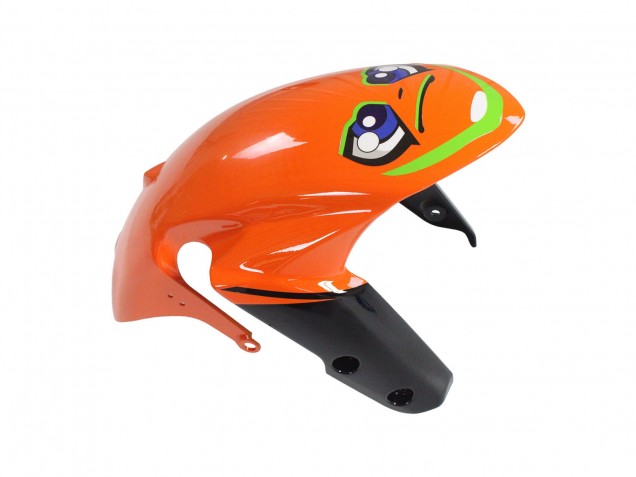 Suzuki GSXR 600 / GSXR 750 Motorrad Verkleidung 2011-2024 - Hellblau Orange Schwarz Weiss Hai 46