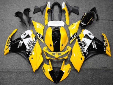 Yamaha YZF R3/R25 Motorrad Verkleidung 2015-2018 - Gelb Weiss Schwarz