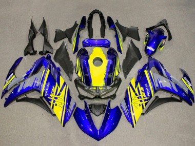 Yamaha YZF R3/R25 Motorrad Verkleidung 2015-2018 - Gelb Blau Schwarz Monster