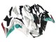 Yamaha YZF R3/R25 Motorrad Verkleidung 2015-2018 - Weiss Grun Glanzendes Schwarz