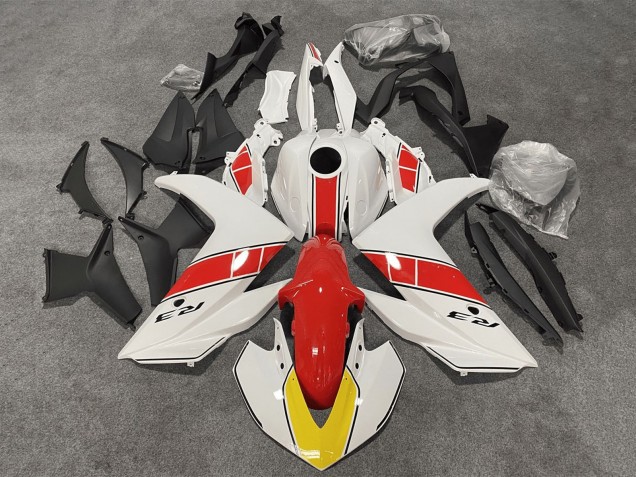 Yamaha YZF R3/R25 Motorrad Verkleidung 2015-2018 - Weiss Rot Schwarz
