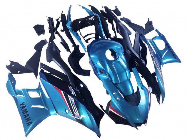 Yamaha YZF R3/R25 Motorrad Verkleidung 2019-2021 - Blau Schwarz