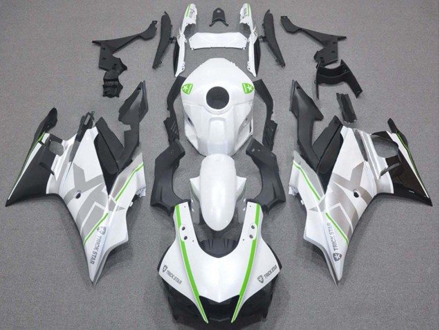Yamaha YZF R3/R25 Motorrad Verkleidung 2019-2021 - Weiss Grun Silber Schwarz