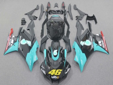 Yamaha YZF R3/R25 Motorrad Verkleidung 2019-2021 - Hellblau Rot Schwarz Petronas 46