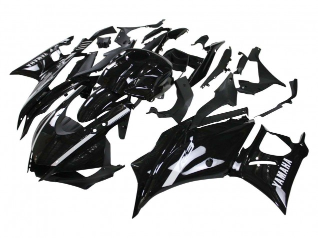 Yamaha YZF R3/R25 Motorrad Verkleidung 2019-2021 - Glanzendes Schwarz Weiss