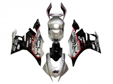 Yamaha YZF R3/R25 Motorrad Verkleidung 2019-2021 - Silber Rot Schwarz 46