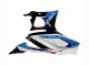 Yamaha YZF R3/R25 Motorrad Verkleidung 2019-2021 - Weiss Blau Rot Glanzendes Schwarz