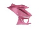 Yamaha YZF R3/R25 Motorrad Verkleidung 2022-2024 - Rosa Schwarz