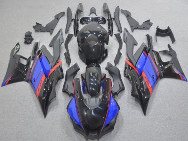 Yamaha YZF R3/R25 Motorrad Verkleidung 2022-2024 - Glanzendes Schwarz Blau Rot