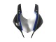 Yamaha YZF R3/R25 Motorrad Verkleidung 2022-2024 - Schwarzer Carbonfaser Stil Silberblau