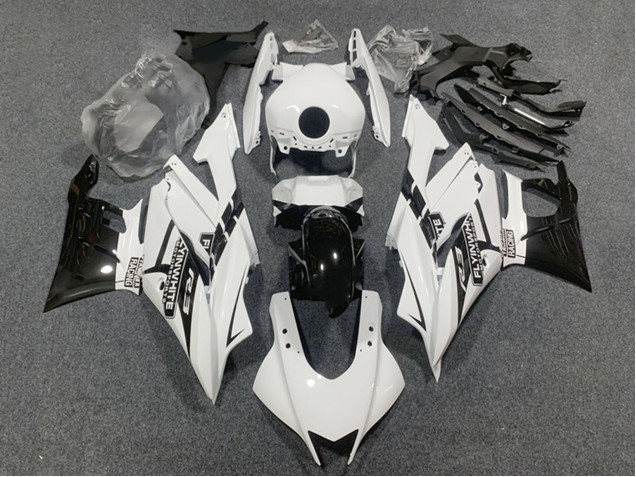 Yamaha YZF R3/R25 Motorrad Verkleidung 2022-2024 - Weiss Glanzendes Schwarz