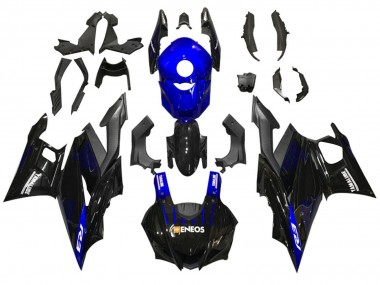 Yamaha YZF R3/R25 Motorrad Verkleidung 2022-2024 - Blau Schwarz ENEOS Yamalube