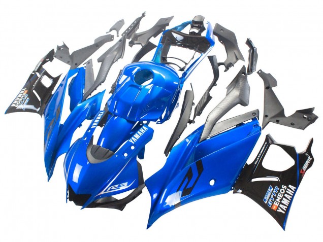 Yamaha YZF R3/R25 Motorrad Verkleidung 2022-2024 - Blau Schwarz ENEOS
