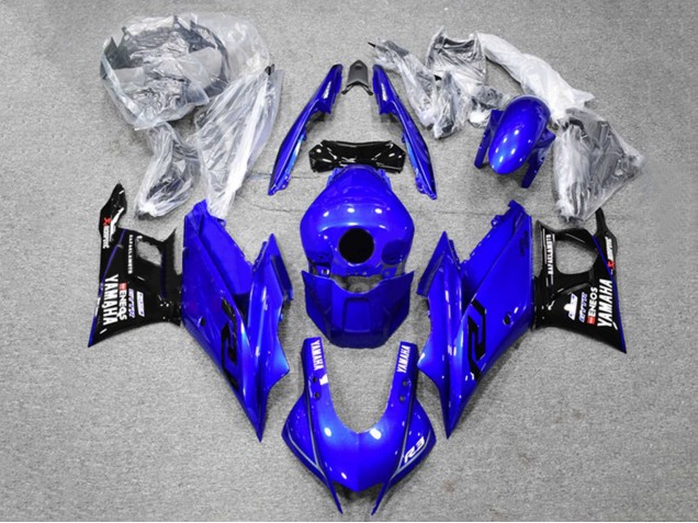 Yamaha YZF R3/R25 Motorrad Verkleidung 2022-2024 - Blau Schwarz ENEOS