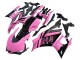 Yamaha YZF R3/R25 Motorrad Verkleidung 2022-2024 - Rosa Glanzendes Schwarz Monster