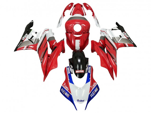 Yamaha YZF R3/R25 Motorrad Verkleidung 2022-2024 - Weiss Rot Blau Schwarz Motul Flex Box Givi Unubat