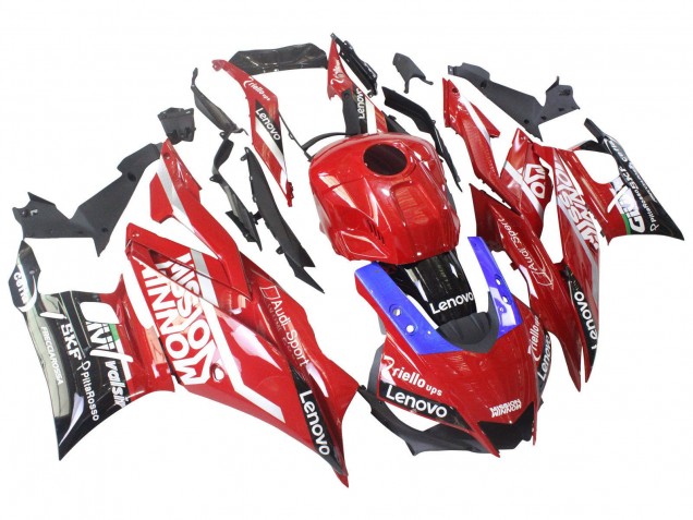 Yamaha YZF R3/R25 Motorrad Verkleidung 2022-2024 - Rot Blau Schwarz Lenovo Valsir
