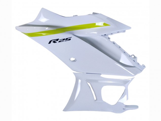 Yamaha YZF R3/R25 Motorrad Verkleidung 2022-2024 - Weiss Gelb Schwarz
