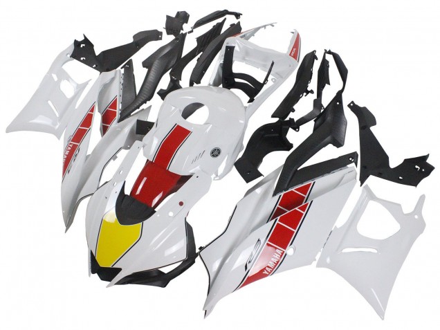 Yamaha YZF R3/R25 Motorrad Verkleidung 2022-2024 - Weiss Rot Gelb Schwarz