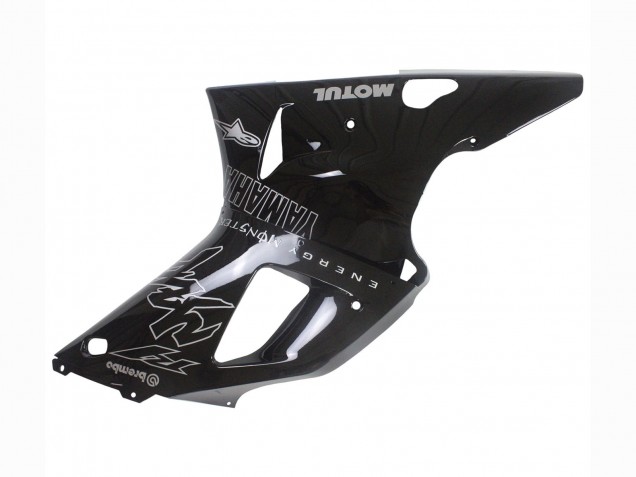 Yamaha YZF 1000 R1 Motorrad Verkleidung 2000-2001 - Glanzendes Schwarz Weiss Monster Motul