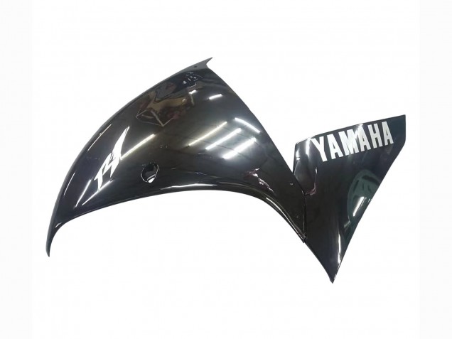 Yamaha YZF 1000 R1 Motorrad Verkleidung 2009-2011 - Glanzendes Schwarz Weiss Aufkleber