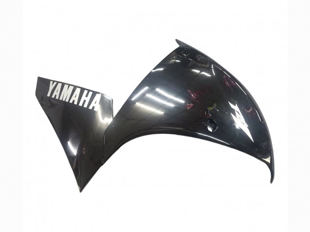 Yamaha YZF 1000 R1 Motorrad Verkleidung 2009-2011 - Glanzendes Schwarz Weiss Aufkleber