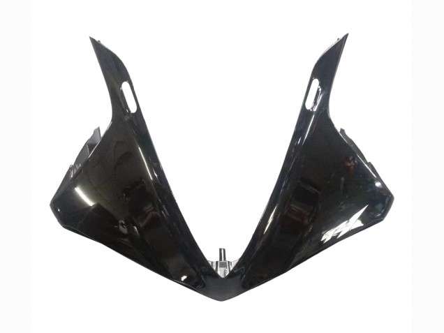 Yamaha YZF 1000 R1 Motorrad Verkleidung 2009-2011 - Glanzendes Schwarz Weiss Aufkleber