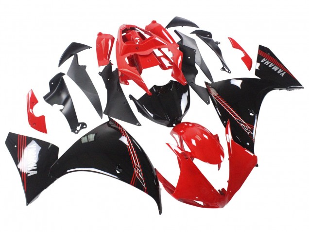 Yamaha YZF 1000 R1 Motorrad Verkleidung 2009-2011 - Rot Schwarz