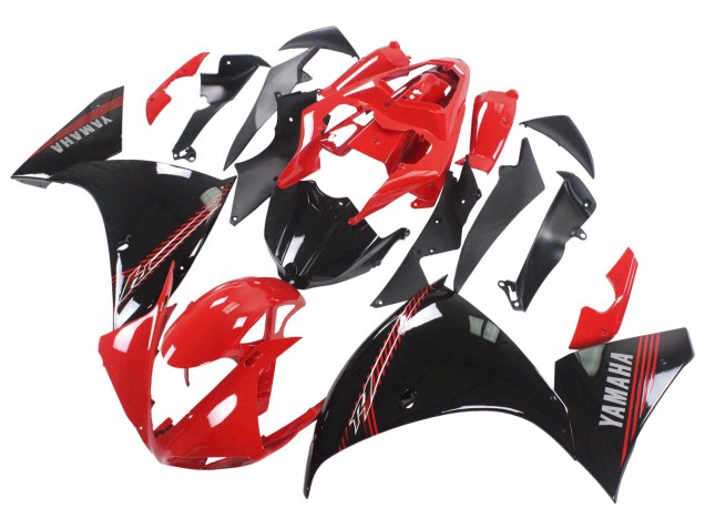 Yamaha YZF 1000 R1 Motorrad Verkleidung 2009-2011 - Rot Schwarz