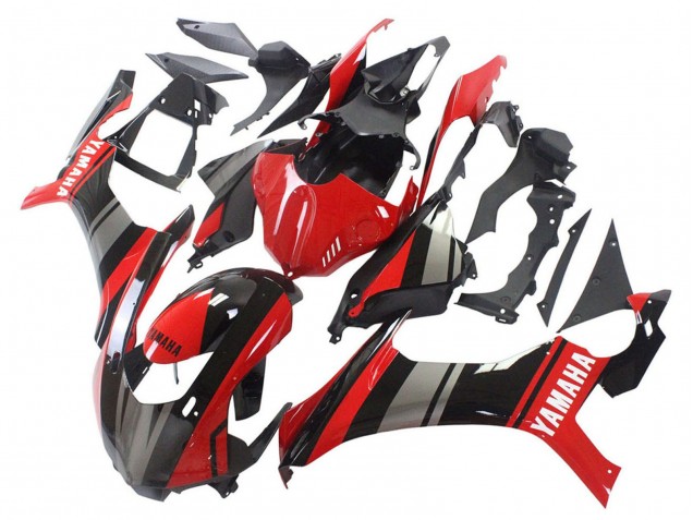 Yamaha YZF 1000 R1 Motorrad Verkleidung 2015-2019 - Rot Schwarz Silber