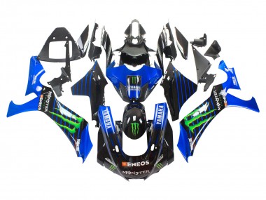 Yamaha YZF 1000 R1 Motorrad Verkleidung 2020-2025 - Blau Schwarz Grun Schwarz ENEOS Monster