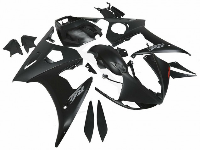 Yamaha YZF R6S Motorrad Verkleidung 2006-2009 - Matt Schwarz