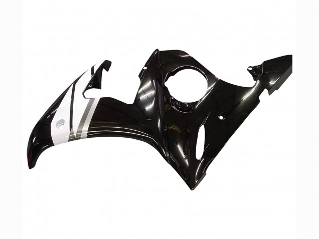 Yamaha YZF R6S Motorrad Verkleidung 2006-2009 - Rot Weiss Glanzendes Schwarz