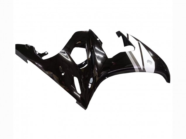 Yamaha YZF R6S Motorrad Verkleidung 2006-2009 - Rot Weiss Glanzendes Schwarz