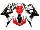 Yamaha YZF R6S Motorrad Verkleidung 2006-2009 - Rot Weiss Glanzendes Schwarz