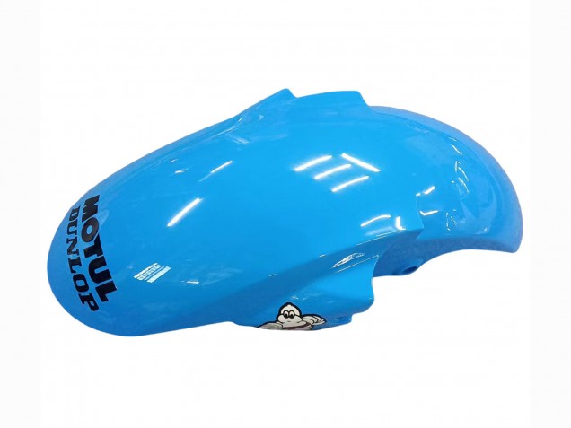 Yamaha YZF R6S Motorrad Verkleidung 2006-2009 - Weiss Blau Grun Rot Kastinee Dunlop Motul