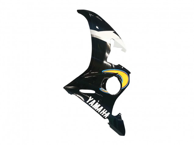 Yamaha YZF R6S Motorrad Verkleidung 2006-2009 - Gelb Rot Glanzendes Schwarz 46