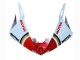 Weiß Rot Lucky Strike Motul 2003-2004 Yamaha YZF R6 Motorrad Verkleidung